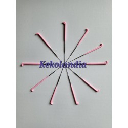 Comprar  10 agujas galga 42-3 barbas Rosa Claro